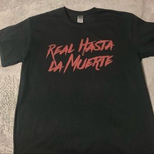 Anuel aa trap real hasta la muerte Ozuna rg4l rhlm shirt medium custom red